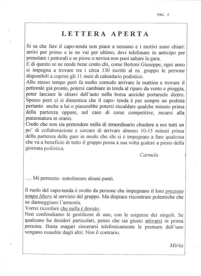 lettera aperta